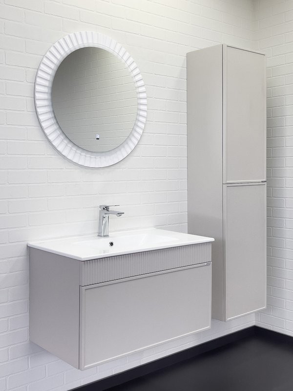 Мебель для ванной комнаты Comforty Мадрид 80 подвесная, серый шелк