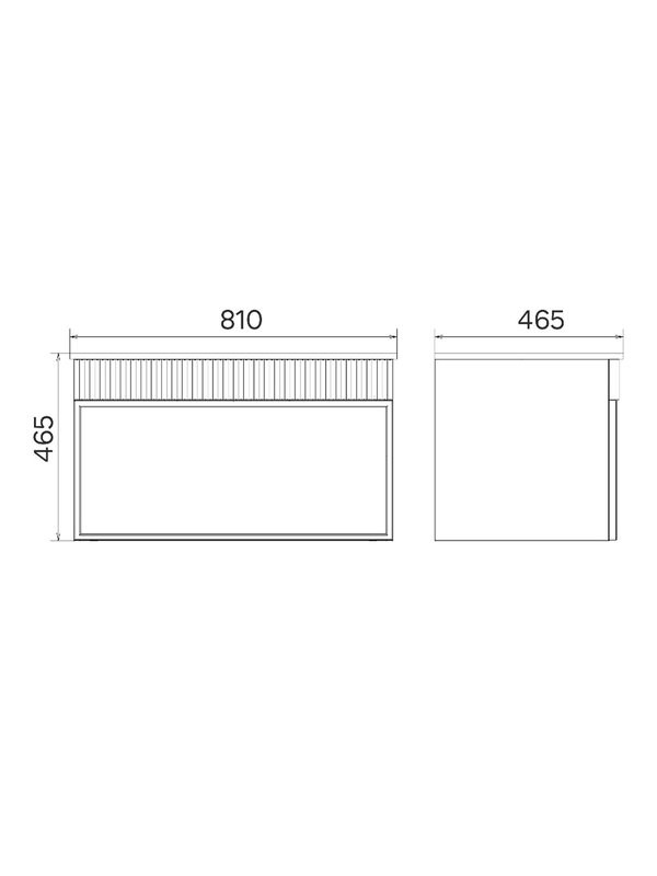 Мебель для ванной комнаты Comforty Мадрид 80 подвесная, серый шелк