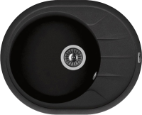 Комплект Мойка Florentina Родос 620 черный + Измельчитель Bone Crusher BC 810-SL Slim Line