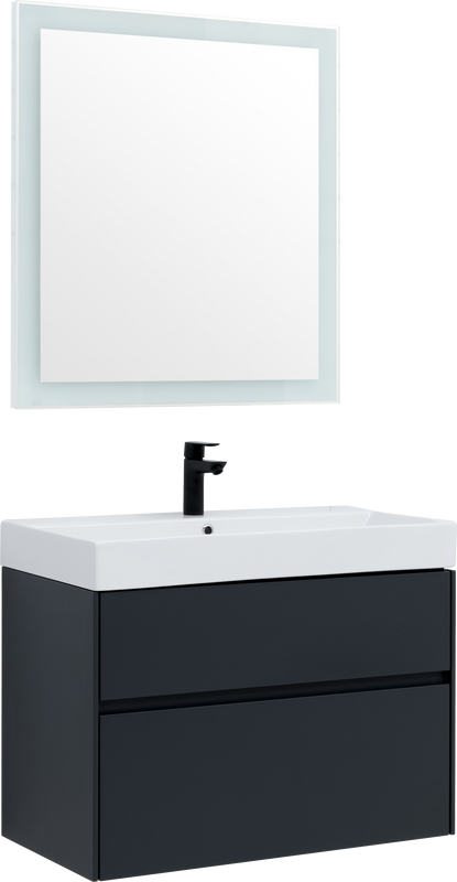 Мебель для ванной комнаты Aquanet Бруклин 85 антрацит