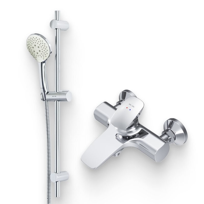 Душевой комплект Смеситель AM.PM Spirit V2.0 F70A10000 + Гарнитур Gem F0190100