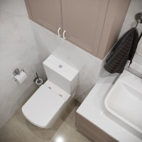 Комплект Унитаз напольный Lavinia Boho Aveo Compacto Rimless 3306202R-33063030-33290600 безободковый, с микролифтом + Биде напольное 33060040