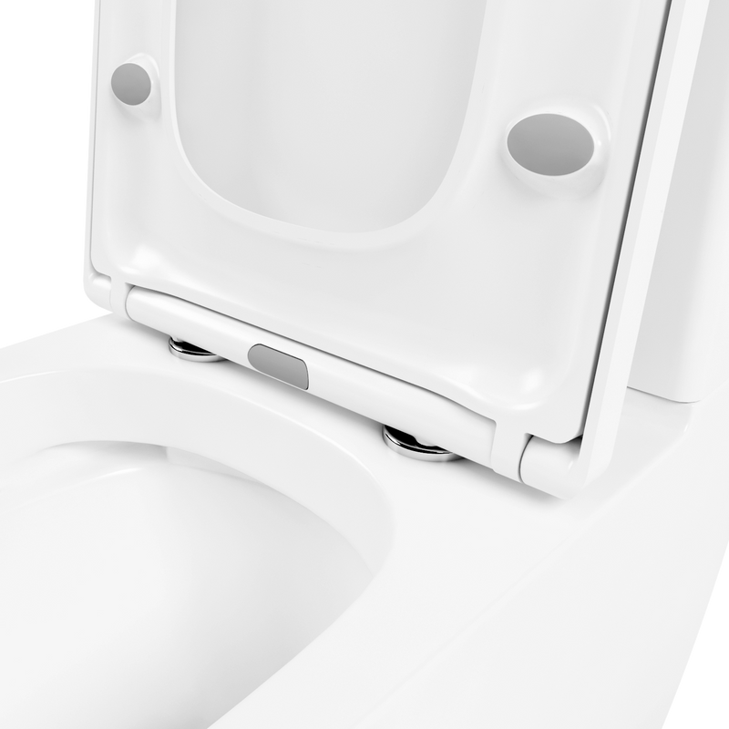 Комплект Унитаз напольный Lavinia Boho Aveo Compacto Rimless 3306202R-33063030-33290600 безободковый, с микролифтом + Биде напольное 33060040