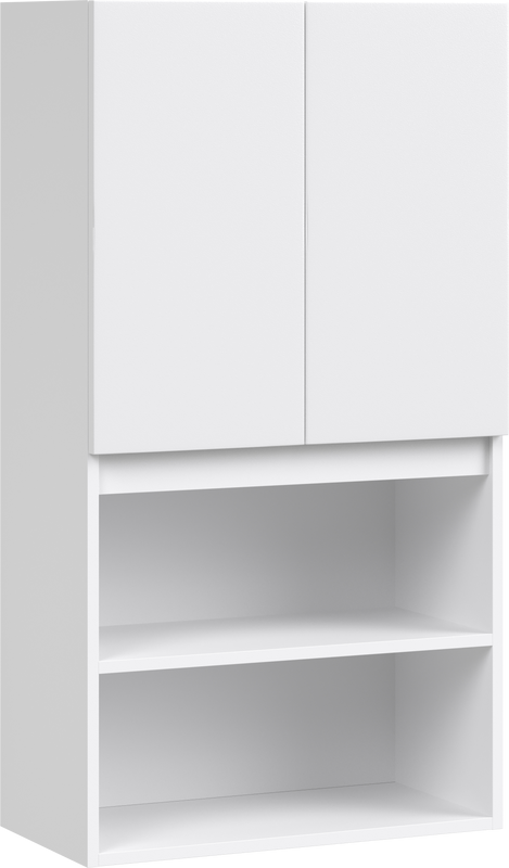 Шкаф Vod-Ok Тендер 60 над стиральной машиной, с нишей, белый