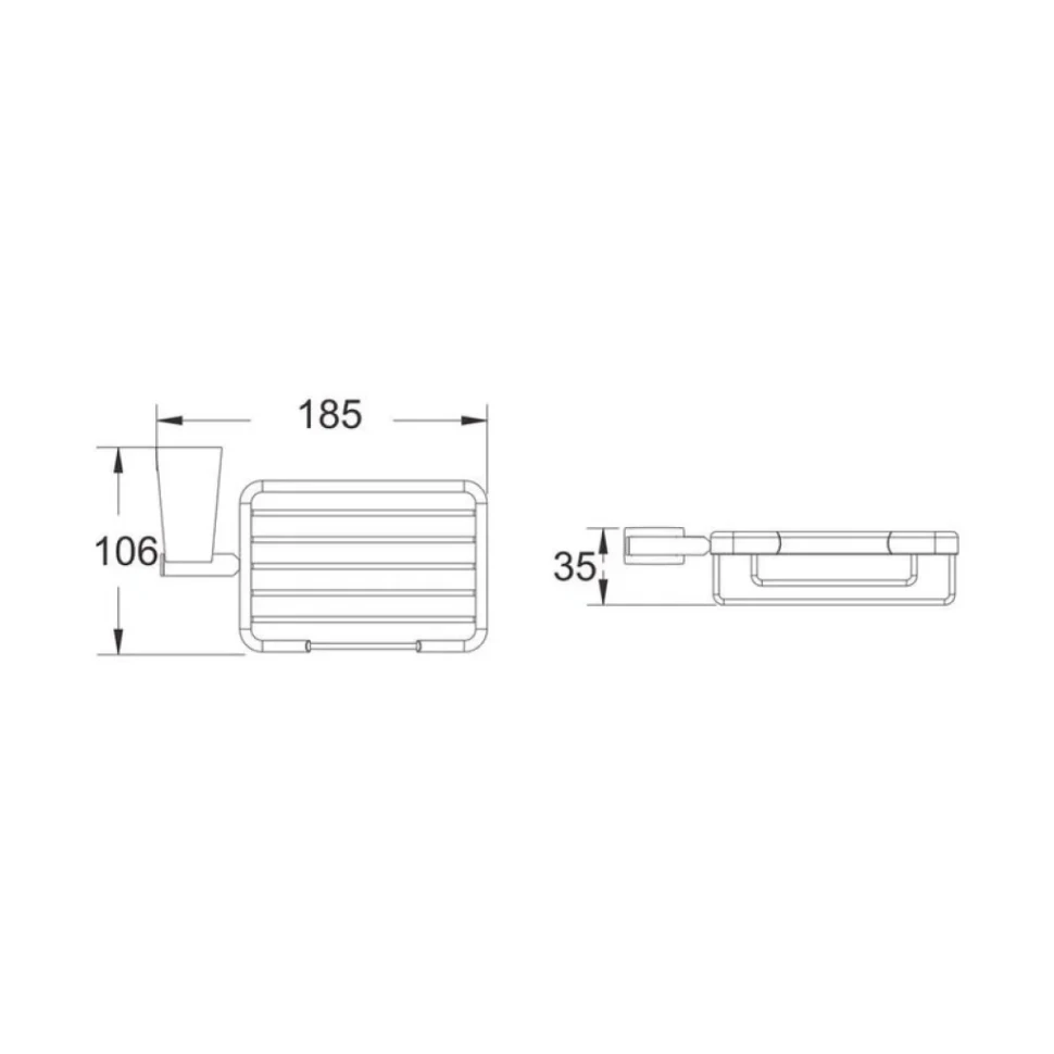 Мыльница Shevanik SG5704C белая