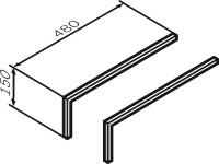 Тумба с раковиной AM.PM Func 120 дуб крафт, со столешницей, раковина M8FWCC10450WG