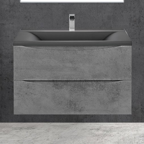 Тумба с раковиной Vincea Mia 80 бетон