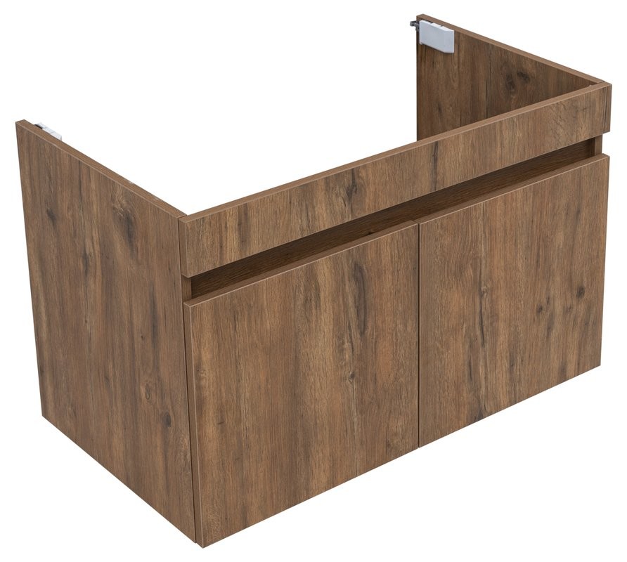 Тумба под раковину без столешницы Aquanet Оптима 80 подвесная, дуб рустикальный