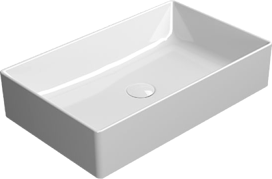 Накладная раковина GSI Kube X 60x37, прямоугольная