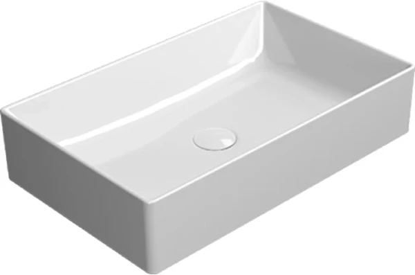 Накладная раковина GSI Kube X 60x37, прямоугольная