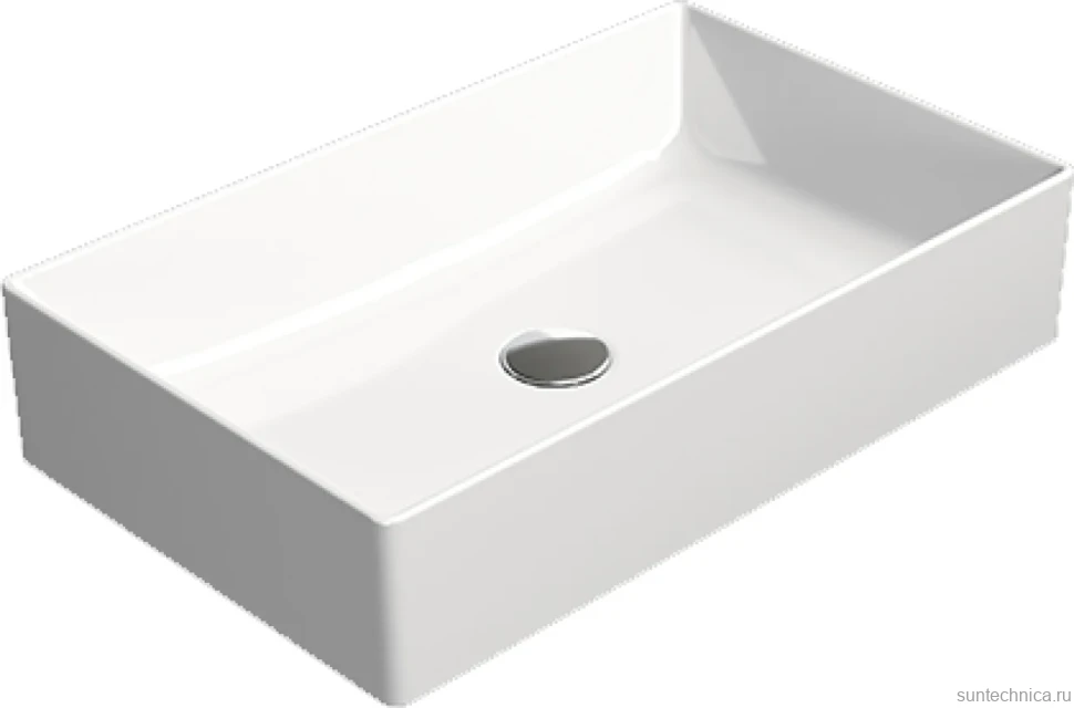 Накладная раковина GSI Kube X 60x37, прямоугольная