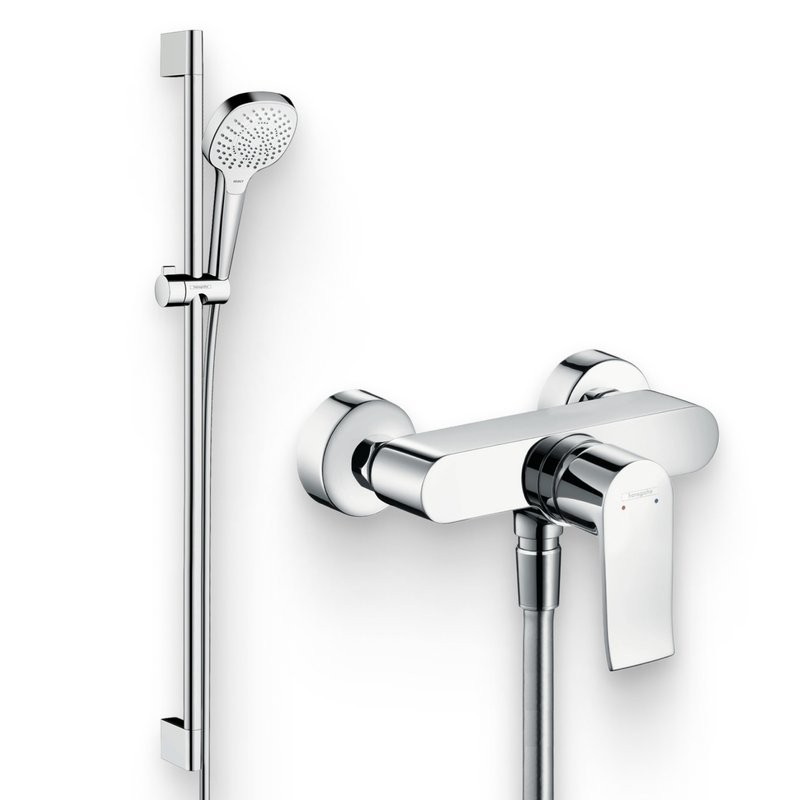 Душевой комплект Смеситель для душа Hansgrohe Metris 31680000 + Гарнитур Croma 26590400