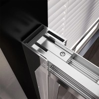 Душевой уголок Veconi Premium Trento PTC-SP-30CH 150x100, профиль хром, стекло прозрачное