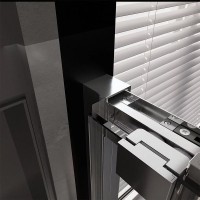 Душевой уголок Veconi Premium Trento PTC-SP-30CH 150x100, профиль хром, стекло прозрачное
