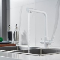 Смеситель для кухни Shevanik S328C белый