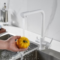 Смеситель для кухни Shevanik S328C белый