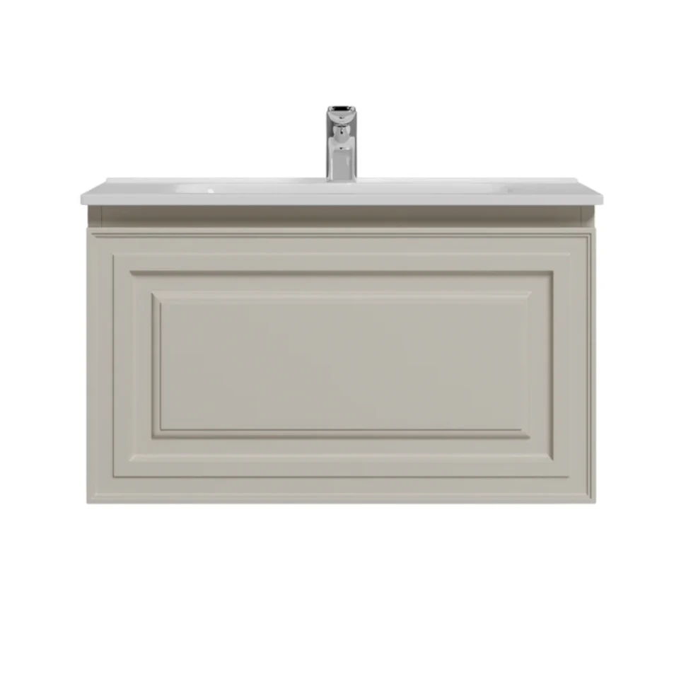 Тумба с раковиной Sancos Very 70 beige soft, раковина CN7007