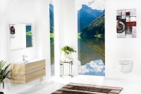 Тумба с раковиной Armadi Art Vallessi 100 дуб светлый, с белой раковиной