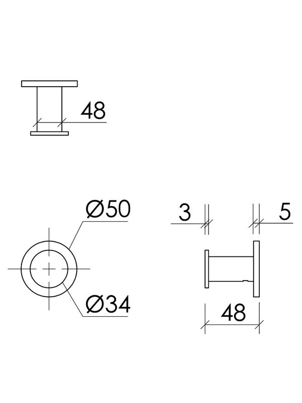 Крючок Sancos Base SC9025BN брашированный никель, на шурупах