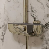 Душевая стойка STWORKI Гётеборг S03170GG глянцевое золото