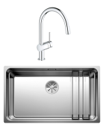 Комплект Мойка Blanco Etagon 700-U + Смеситель Grohe Minta 3291800E хром