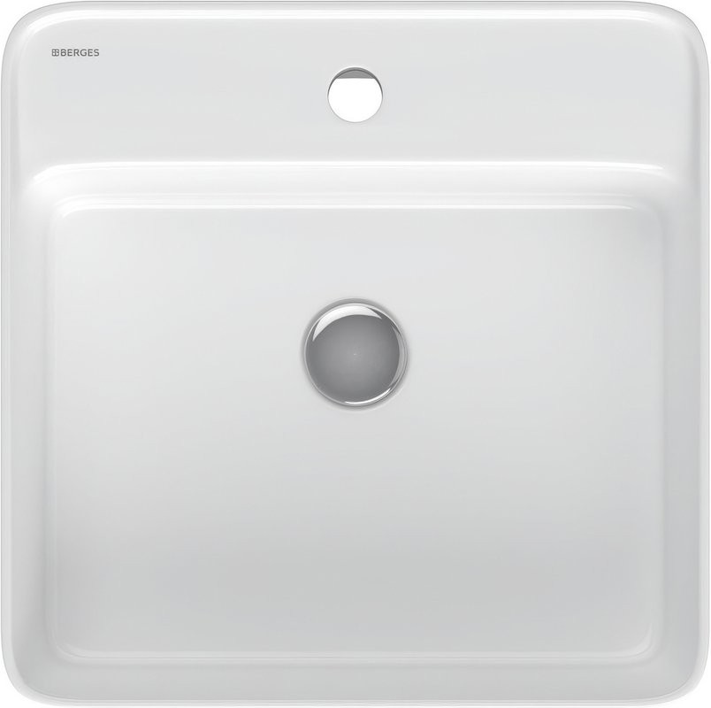Накладная раковина Berges Ego SL 45x45 глянцевая белая