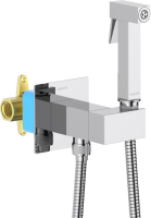 Гигиенический душ AQUATEK Лира AQ1025CR со смесителем, С ВНУТРЕННЕЙ ЧАСТЬЮ, хром