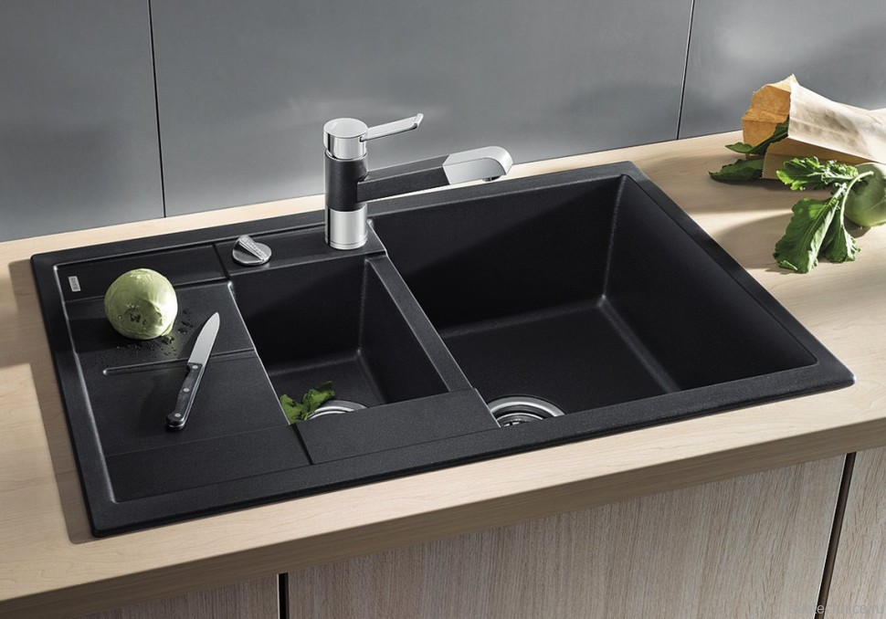 Комплект Мойка Blanco Metra 6 S Compact антрацит + Измельчитель Franke