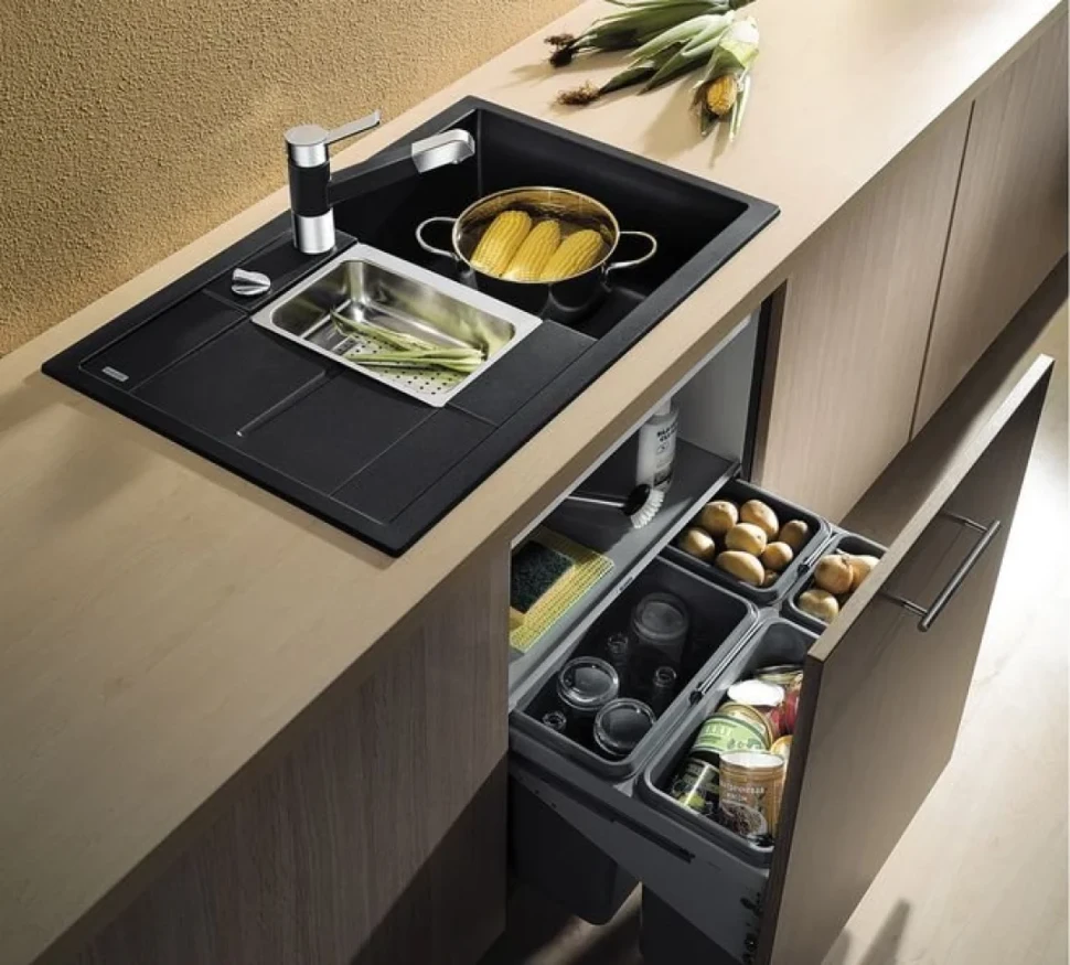Комплект Мойка Blanco Metra 6 S Compact антрацит + Измельчитель Franke