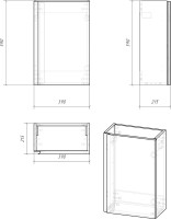 Мебель для ванной комнаты Cersanit Moduo 40 Мебель для ванной комнаты Cersanit Moduo 40