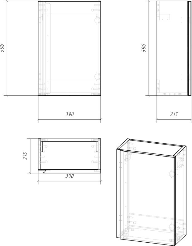 Мебель для ванной комнаты Cersanit Moduo 40