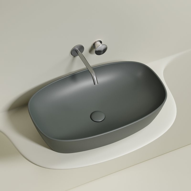 Накладная раковина Ceramicanova Element CN6049MH антрацит матовая