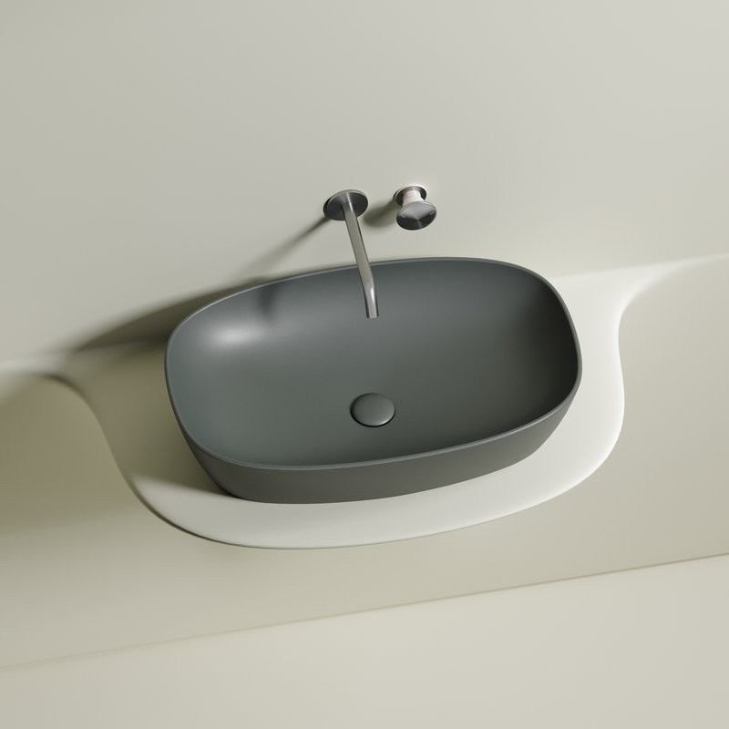Накладная раковина Ceramicanova Element CN6049MH антрацит матовая