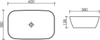 Накладная раковина Ceramicanova Element CN6049MH антрацит матовая