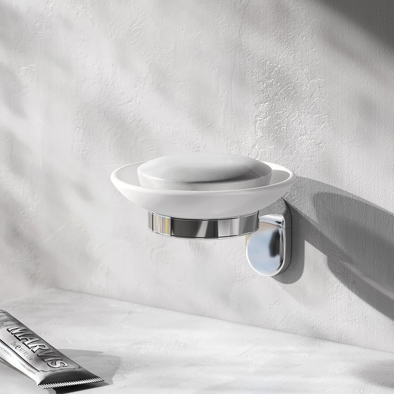 Мыльница AM.PM Joy A8434200 настенная, стеклянная, металлическая, хром