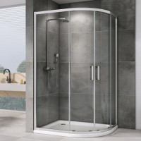 Душевой уголок Abber Schwarzer Diamant AG01129 120x90, профиль хром, стекло прозрачное