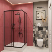 Душевая стойка STWORKI Хельсингборг S18180BK