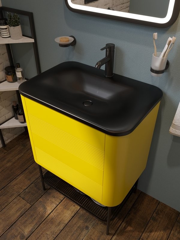 Стакан для ванной DEKOR BANYO Alina Black A40 406 04 настенный, черный, стеклянный