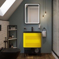 Стакан для ванной DEKOR BANYO Alina Black A40 406 04 настенный, черный, стеклянный