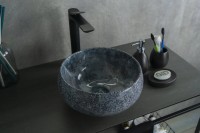 Накладная раковина GID Esfera Mnc481 32 под глянцевый камень, круглая, фаянс