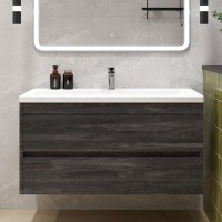 Тумба с раковиной Art&Max Family-M 100 подвесная, iron stone