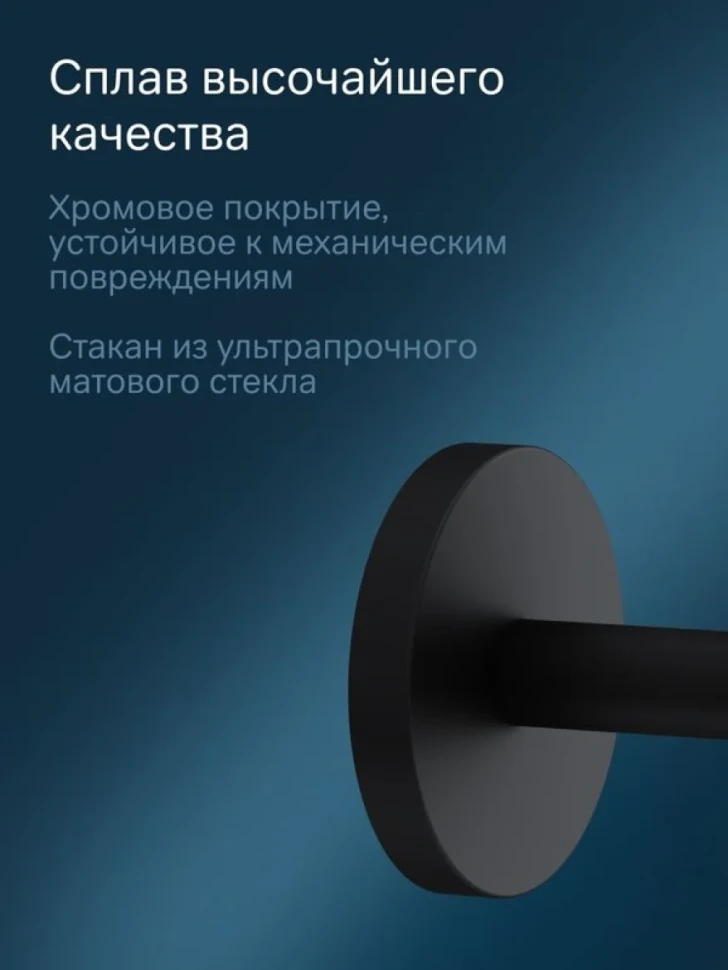 Стакан для ванной AM.PM X-Joy A85A34322 настенный, черный, стеклянный