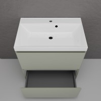 Тумба с раковиной Style Line Манхэттен 70 напольная, олива, раковина Andrea Classic 70