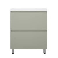 Тумба с раковиной Style Line Манхэттен 70 напольная, олива, раковина Andrea Classic 70
