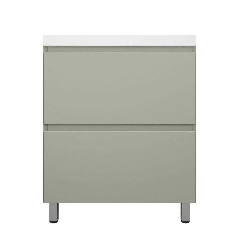 Тумба с раковиной Style Line Манхэттен 70 напольная, олива, раковина Andrea Classic 70