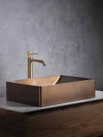 Накладная раковина AltroBagno Futuro 001016 BrAn 50 состаренная бронза, прямоугольная, нержавеющая сталь