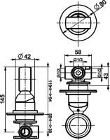 Душевой комплект Смеситель Webert Opera OA880101980 С ВНУТРЕННЕЙ ЧАСТЬЮ, розовое золото + Гарнитур AC0982980 розовое золото