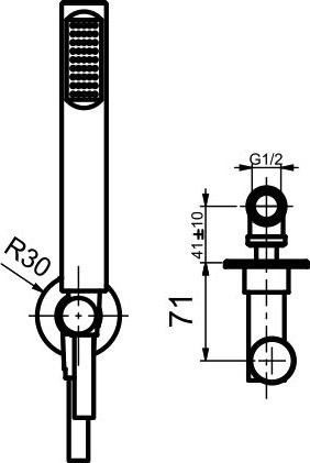 Душевой комплект Смеситель Webert Opera OA880101980 С ВНУТРЕННЕЙ ЧАСТЬЮ, розовое золото + Гарнитур AC0982980 розовое золото