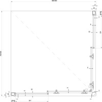 Душевой уголок Ravak Blix BLRV2K 90х80, Transparent, профиль белый
