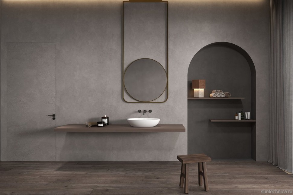 Накладная раковина Abber Stein AS2635 55 матовая белая, овальная, искусственный камень